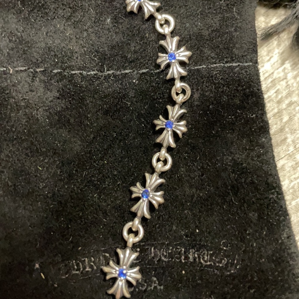 Authentic Chrome Hearts 5-Link Tiny E Earring - image 2